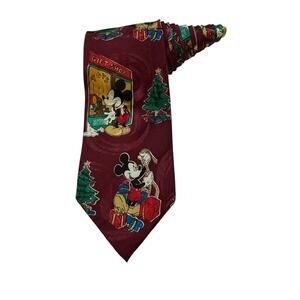 Disney Mickey Unlimited Mickey Mouse Christmas Tree Toys Gifts Vintage Necktie